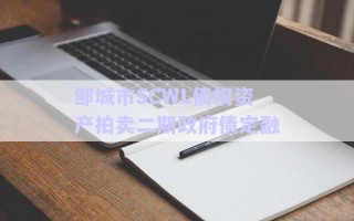 鄒城市SCWL債權(quán)資產(chǎn)拍賣二期政府債定融