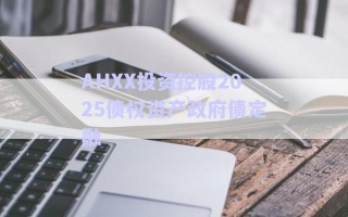 AHXX投資控股2025債權資產(chǎn)政府債定融